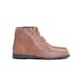 size 7 brown woven leather lace up boots