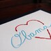 I heart OBAMA : letterpress and embroidery