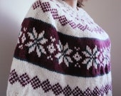 Norwegian Knit Poncho