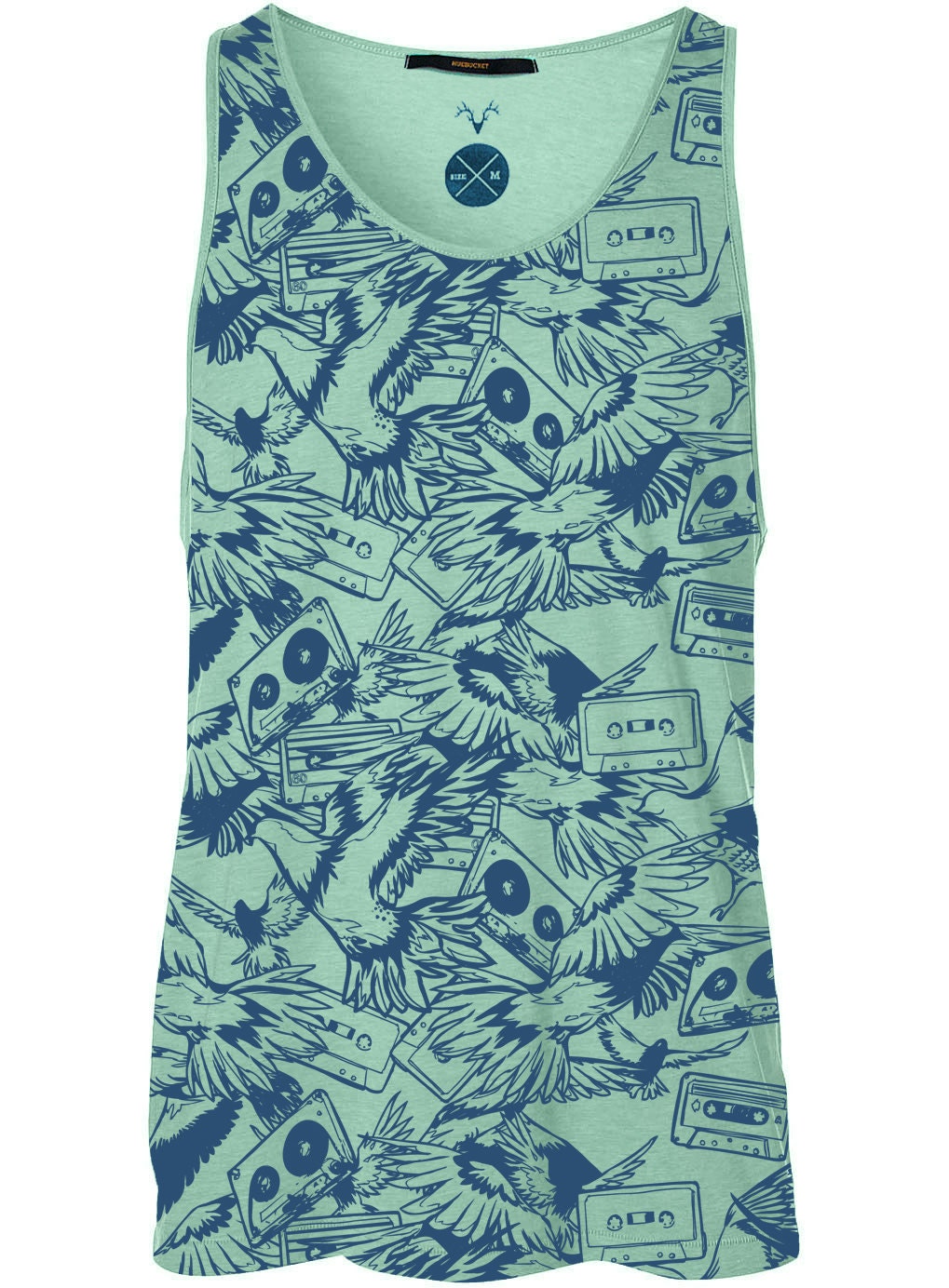 Bird Tank top, Music Tank, All Over Print,  Available S M L