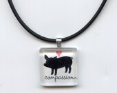 Compassion pig pendant