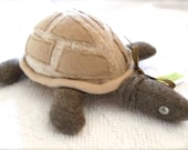 Meet Timothy the Turtle Sweetest Repurposed Wool stuffie You Ever Have Seen