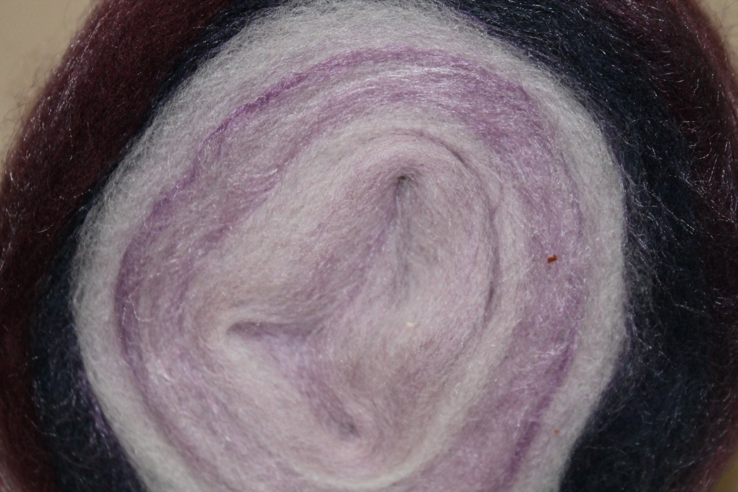 Merino and bamboo center pull roving.  Ice Ax.  4.1oz
