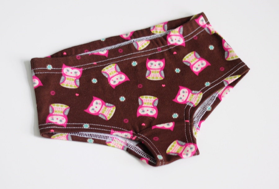 Tossed Owls children's underwear, size 7/8
