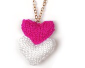Knitted Heart Pendant