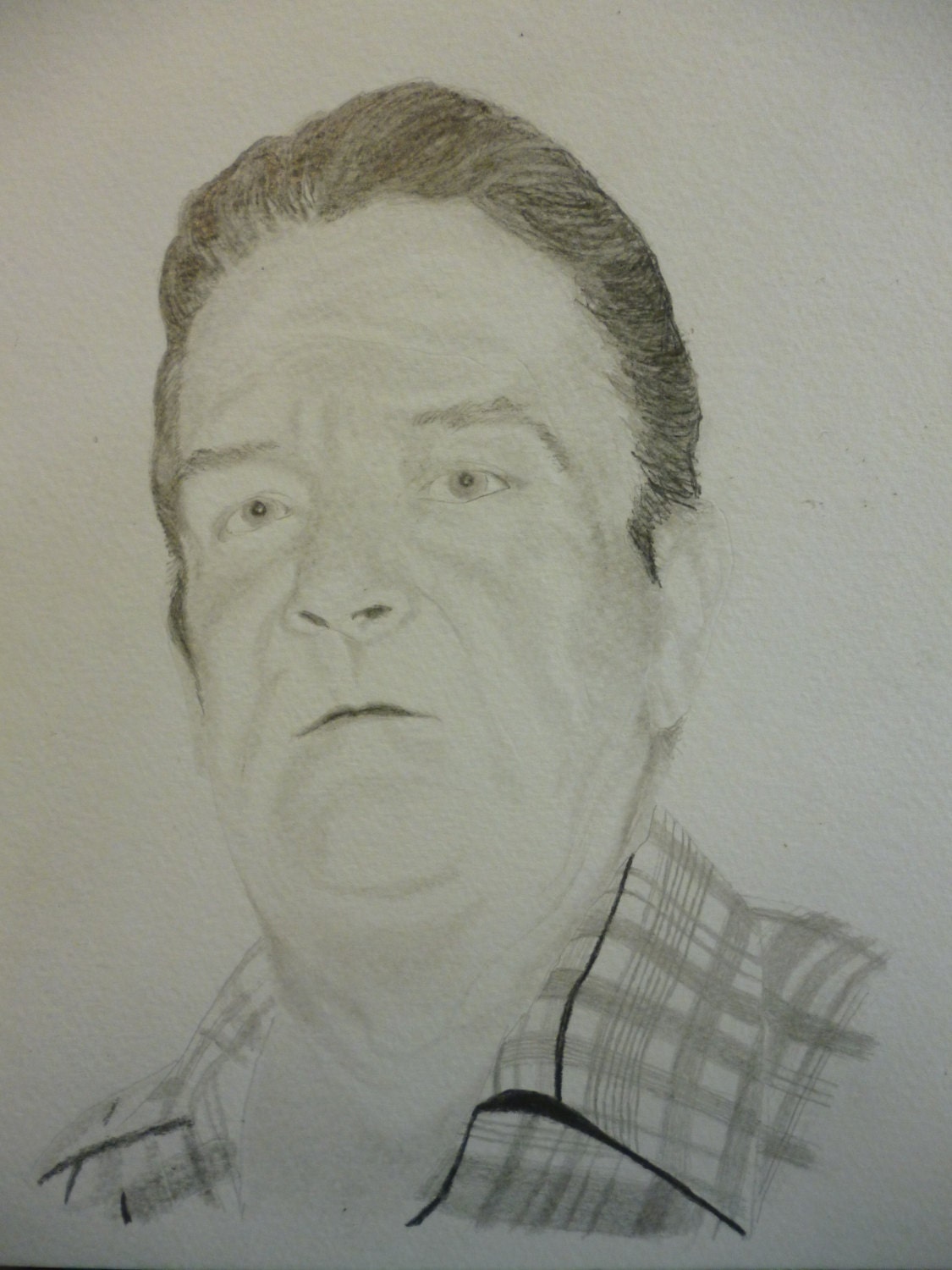 Father Memorial Drawing 9 x 12 inches Portrait U Provide Picture by Pigatopia