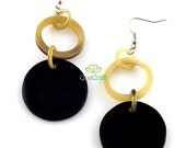 Handmade Organic Horn Earrings 1 pair
