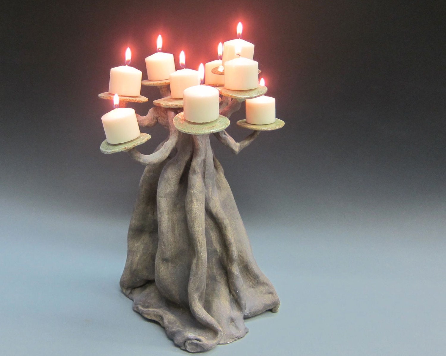 Tree of Life Menorah or Candelabra