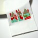 Little Houses Appliquéd Kitchen Tea Towel