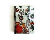 Bird and Flowers - Spiral Notebook (4 x 6)