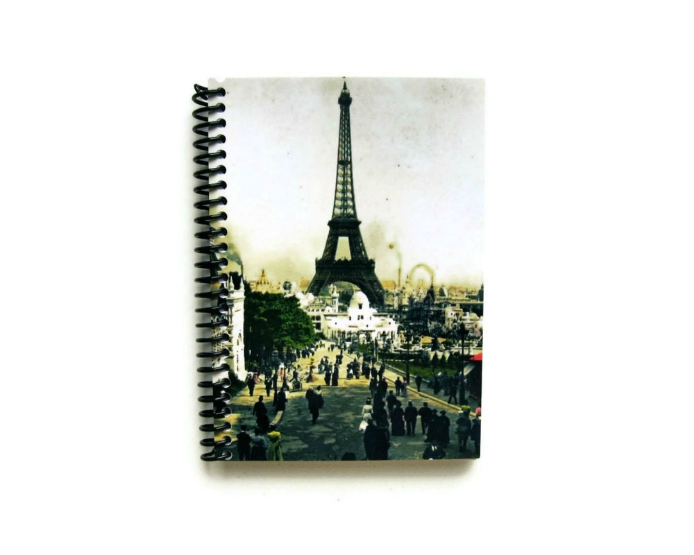 Eiffel Tower in the Exposition - Notebook Spiral Bound - 4 x 6 in
