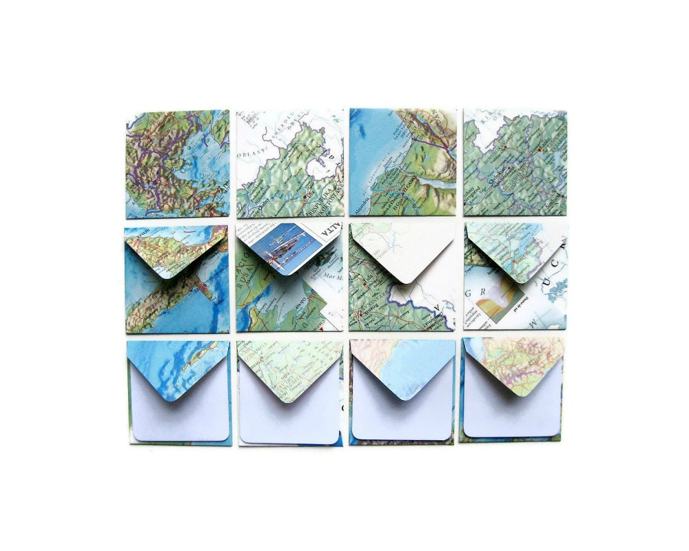 World Map - Mini Stationery Set