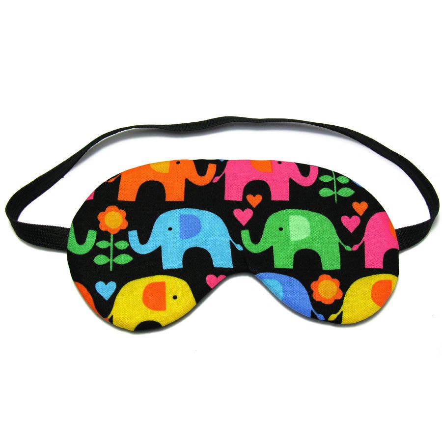 Bright Elephants Sleep Eye Mask