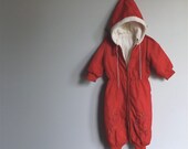 Vintage 1950s Red Snowsuit