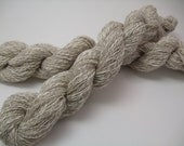 Recycled yarn - ecru linen blend, lace weight