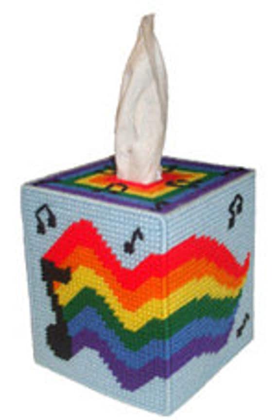 Merry Melodies Tissue Box Cover Plastic Canvas PDF Pattern