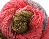 Hand Dyed Angora Silk Laceweight Yarn 435yds 50g Kanab