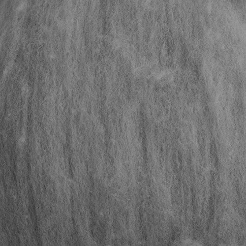 2 oz Light Grey Tunis Wool Batts