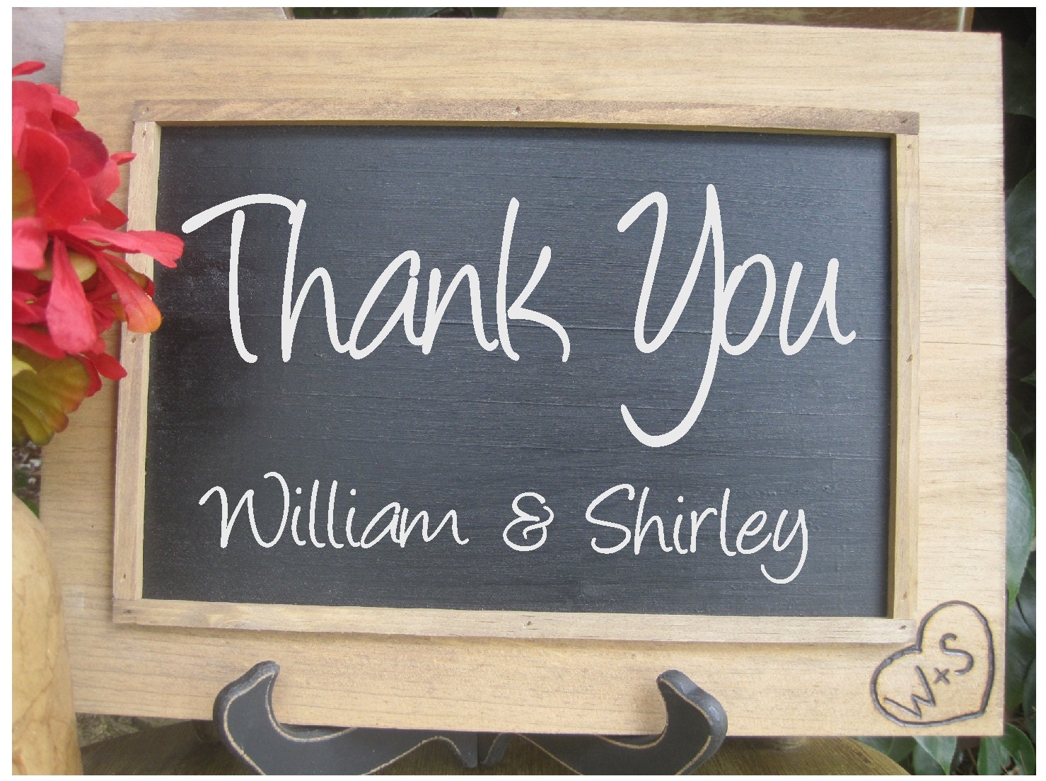 Rustic Wedding Sign Chalkboard Personalized Woodburned Country Photo Prop New 2013 Collection