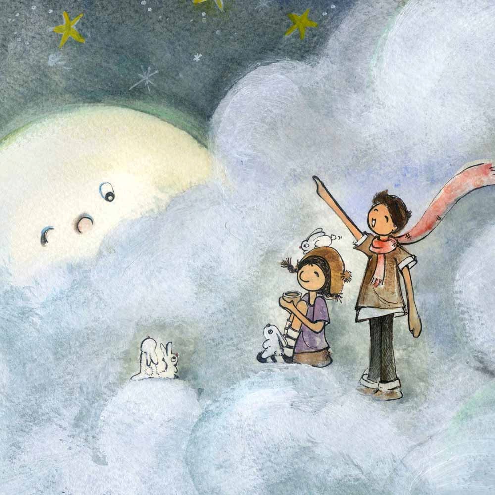 the moon is out ( Print )