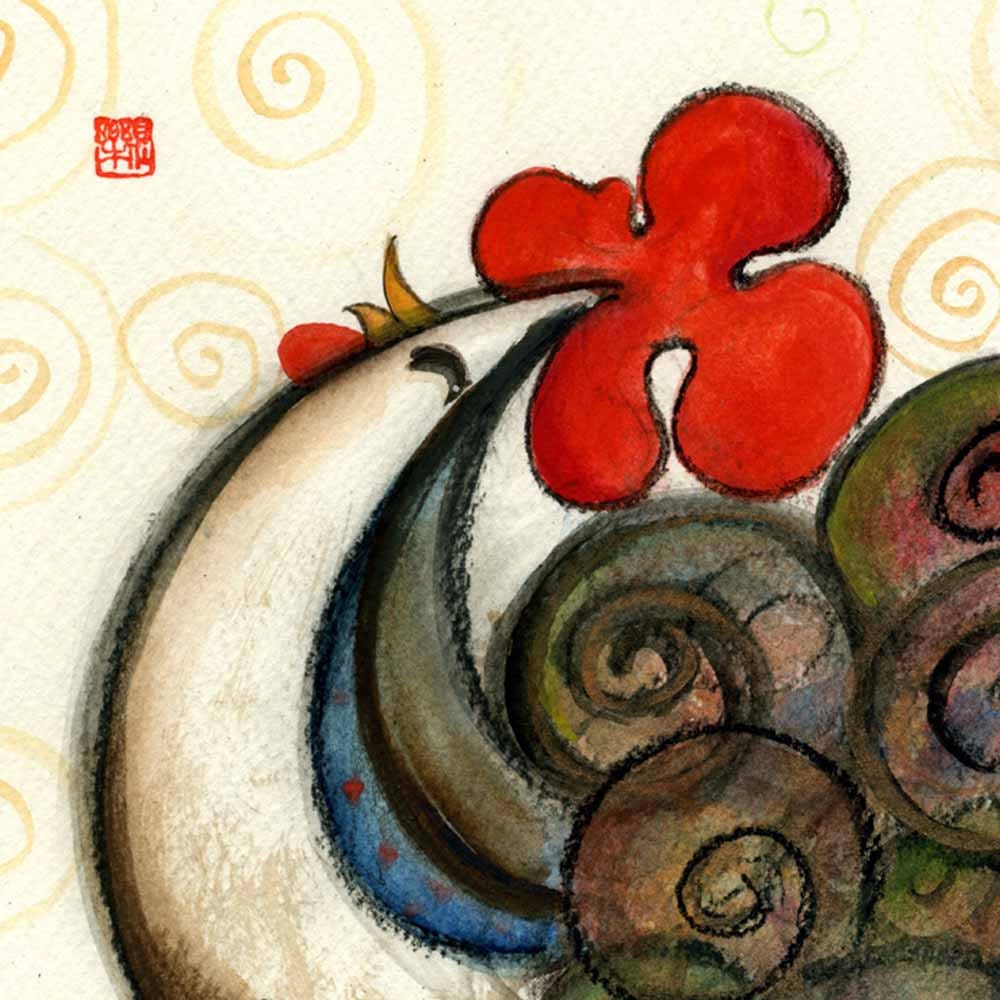 the Happy Rooster ( Print )