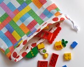5th BIRTHDAY SALE - Bricks drawstring bag