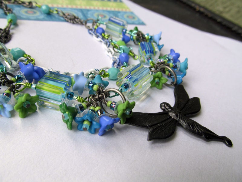 Water Fairy Garden Necklace Set