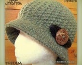 Instant Etsy Download PATTERN - Thedda Textured Bucket Hat for the Ladies Crochet Pattern- Chunky Weight Downton Abbey Inspired