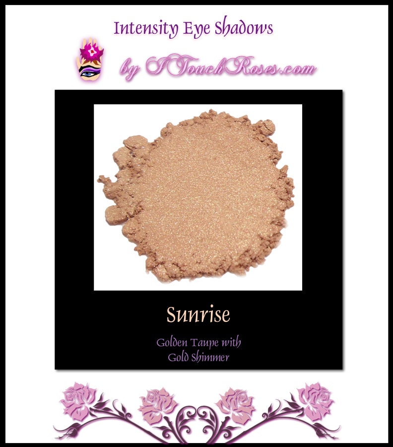 Sunrise - Mineral Eye Shadow 10g jar - Golden Taupe with Gold Shimmer