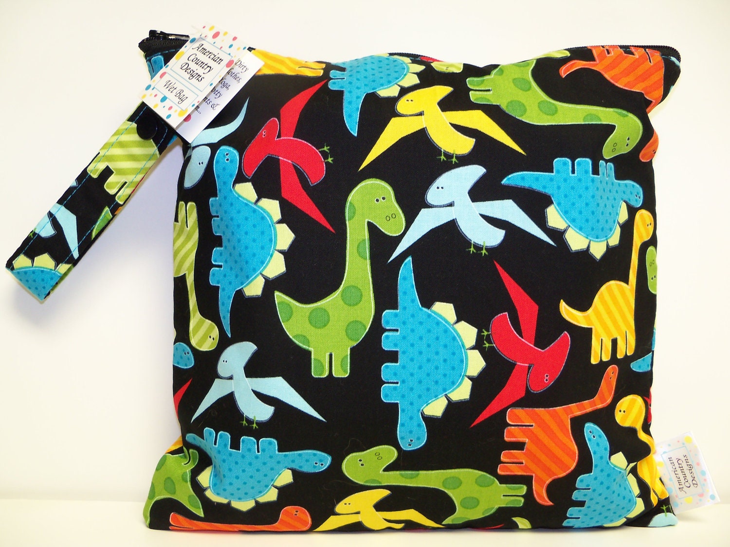 Small Wet Bag - Wet Bag - 11 X 11 - Urban Zoologie Dinosaurs