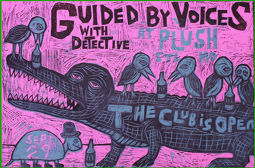 Guided By Voices Gig Poster St Louis. Sept 29  2012