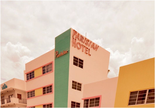 Parisian Hotel - Miami Florida Landscape Photography Print