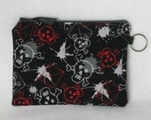 Zipster Pouch - Bad to the Bone Skulls
