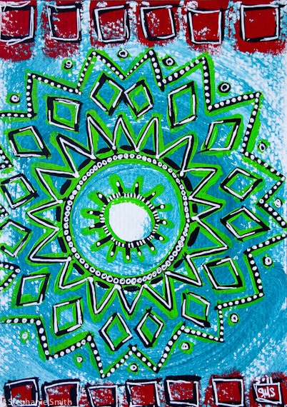 Original Mandala Art: Holiday Spirit for Reflection and Contemplation