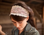 Sweet Mocha Paisley Scarf  - Garlands of Grace headband 2012