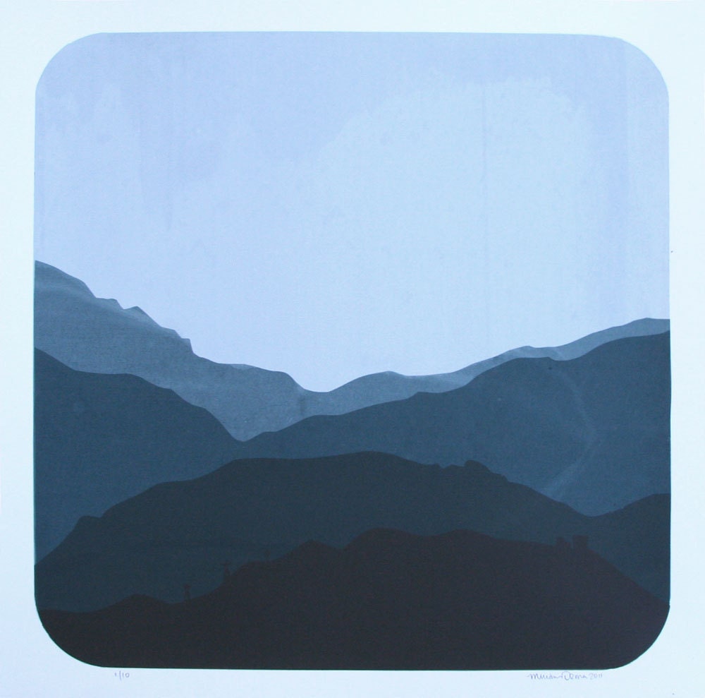 Mountains- Screen Print