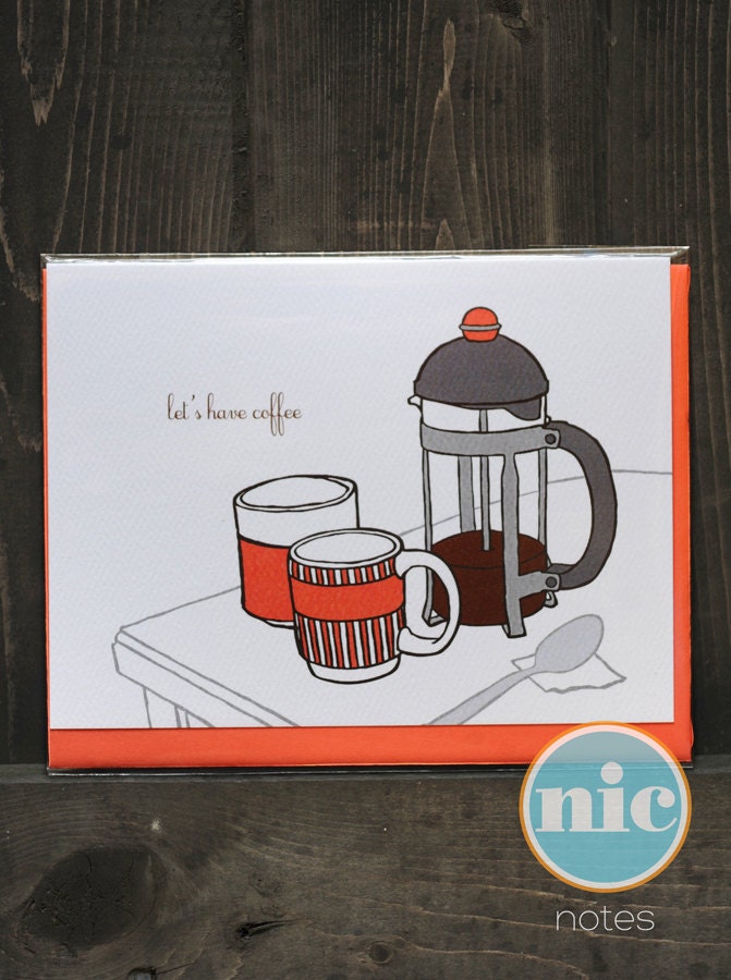 Let's Have Coffee - Love or Friendship Card