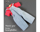 Hasenpfeffer "Thank You" Special - Outfit, Overalls, Little People, Googly-Eyed Bears