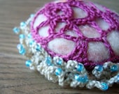Anemona Freeform Crochet Brooch