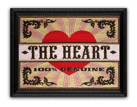 The Heart Needlepoint kit - Small