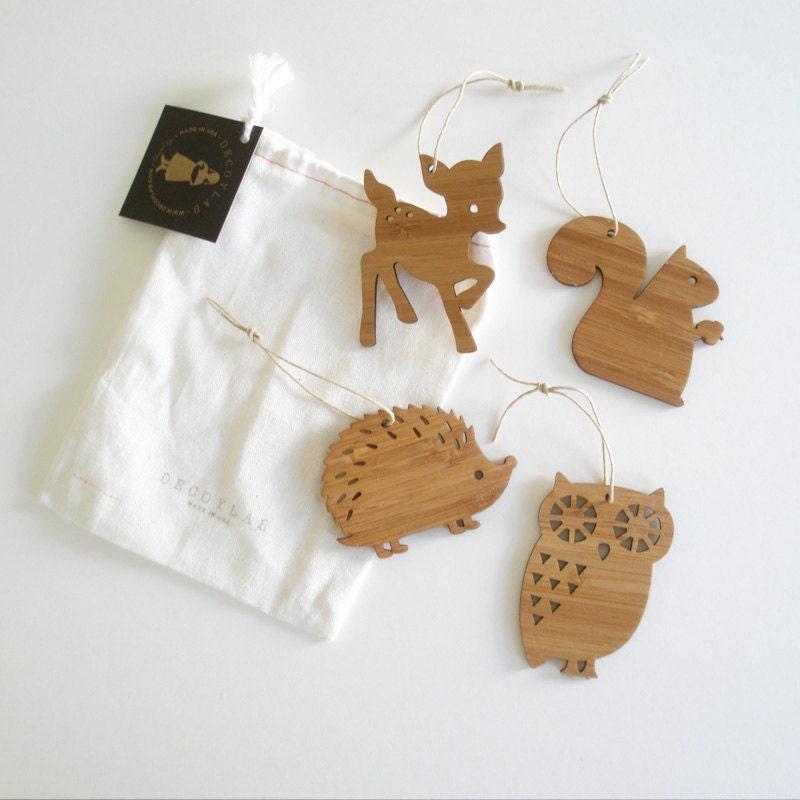 Bamboo Holdiay Tree Ornament