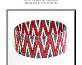 Bead Pattern Only - Navajo Rug Peyote Bracelet Tutorial