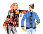 Asian style Jacket sewing pattern Butterick 6929 Autumn Spring jacket