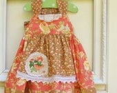 12M Baby Girl Dress Apron Knot Dress