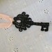 Alice Tea Party Apron Knot Dress with Lace Key & Drink Me Bottle  CHOOSE 6M - 6 years