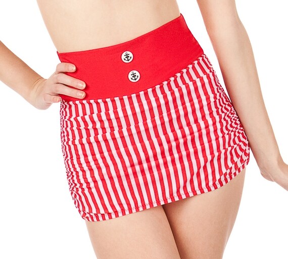 AHOY MATE Retro Stripes Sailor Bikini Bottom Sizes S, M, L, XL