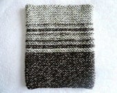 COWL striped hand knit