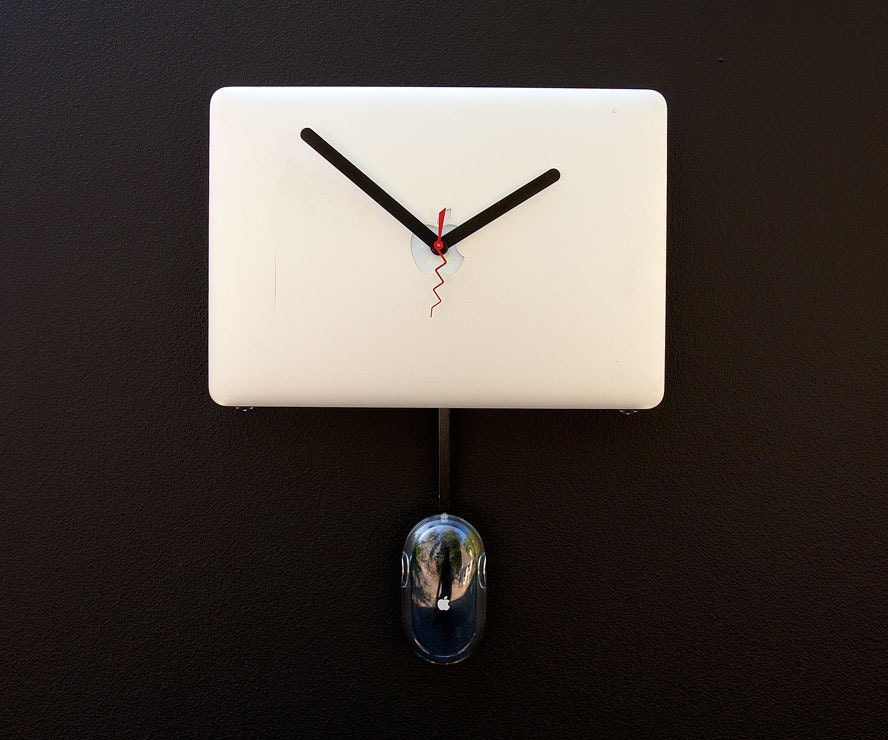 Recycled Macbook Air Laptop Clock