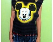 mickey mouse fringe muscle tank
