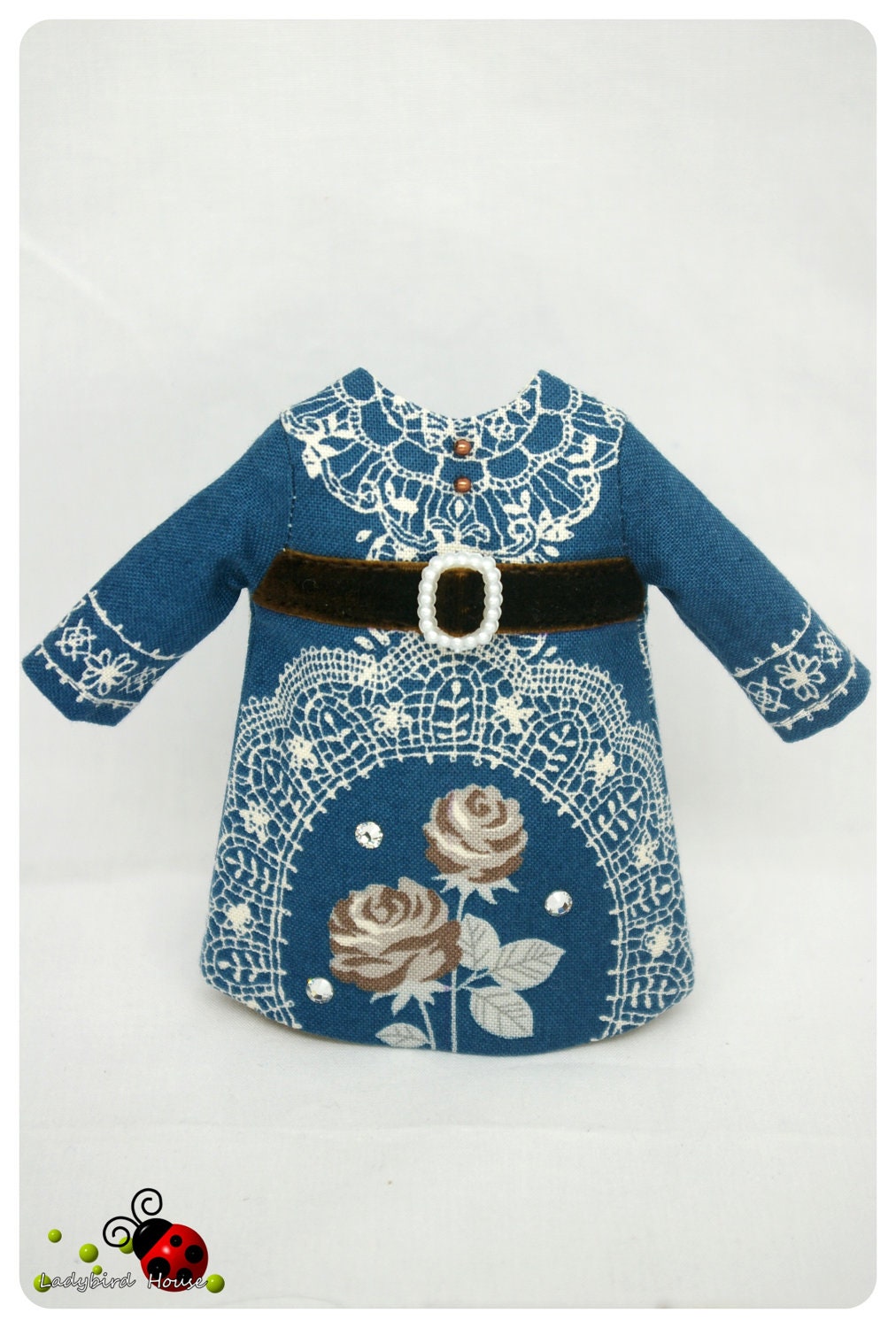 LADYBIRD HOUSE Blythe Outfit Blue And Flower Dress